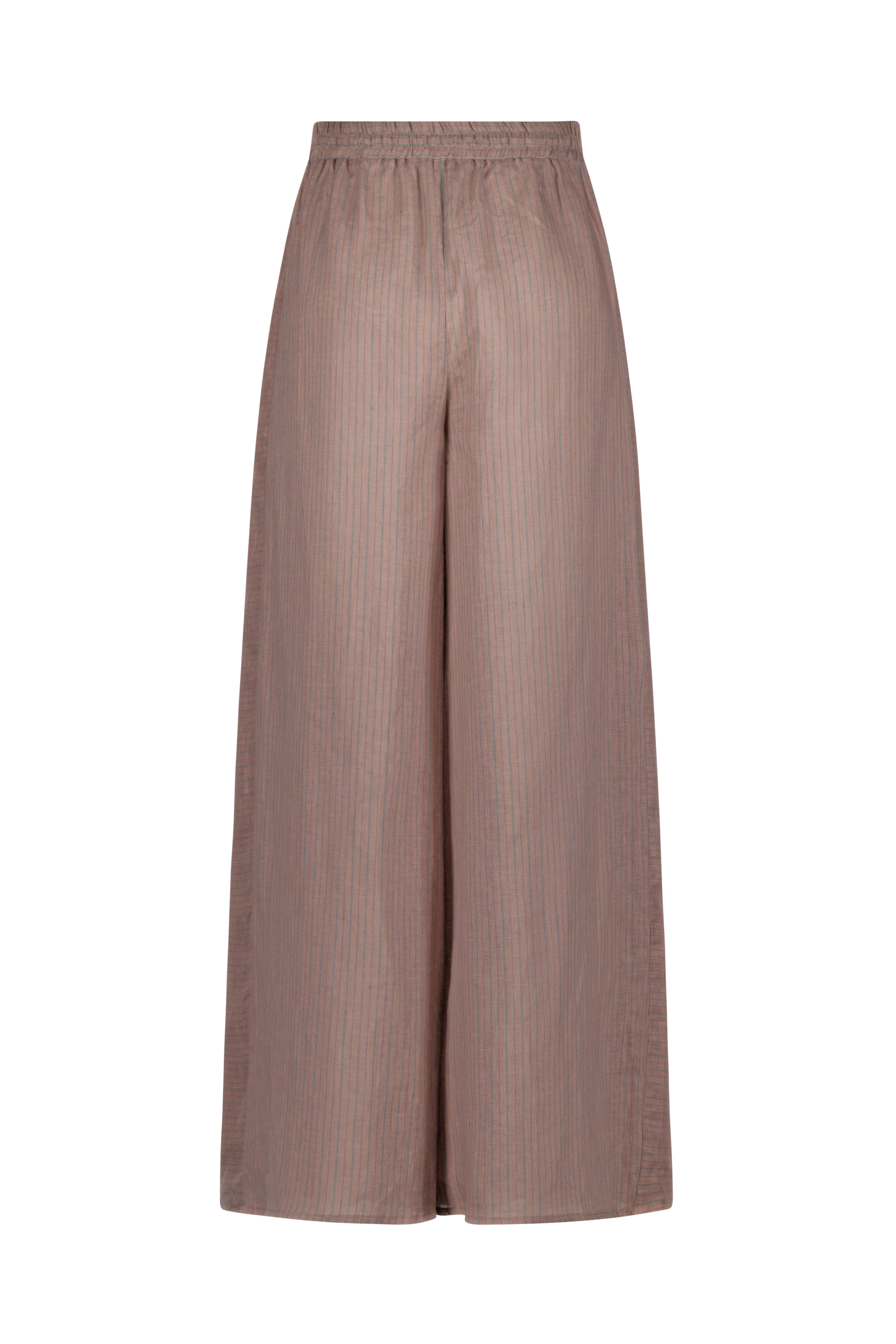 Resort Wide Leg Palazzo Pant Pink Stripe