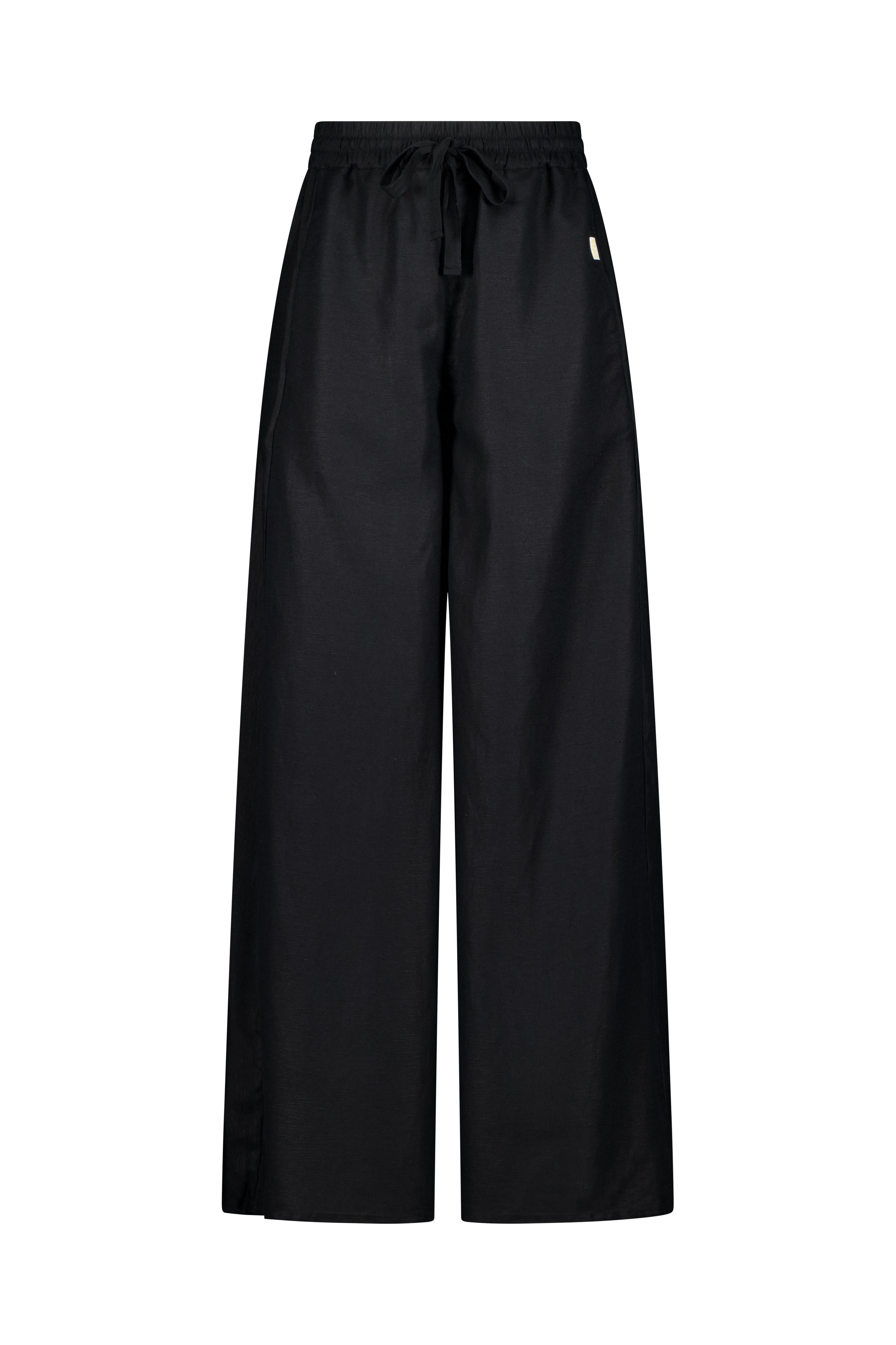 CROP Resort Wide Leg Palazzo Pant Black