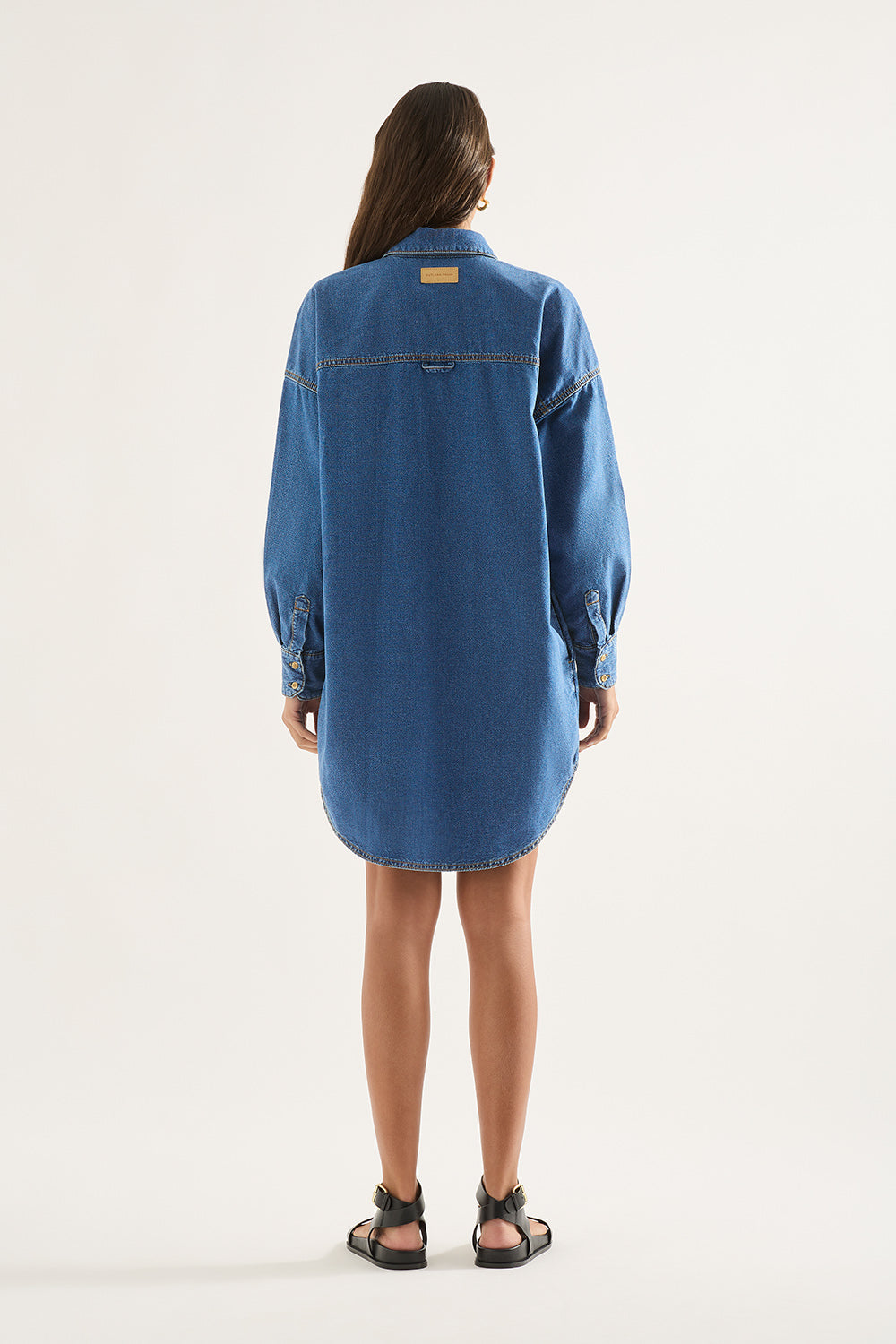 Luna Light Weight Denim Shirt Dress