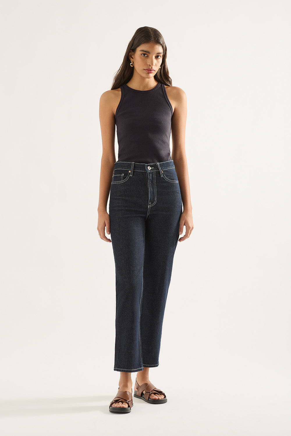 Zoe High Rise Straight Leg Jean