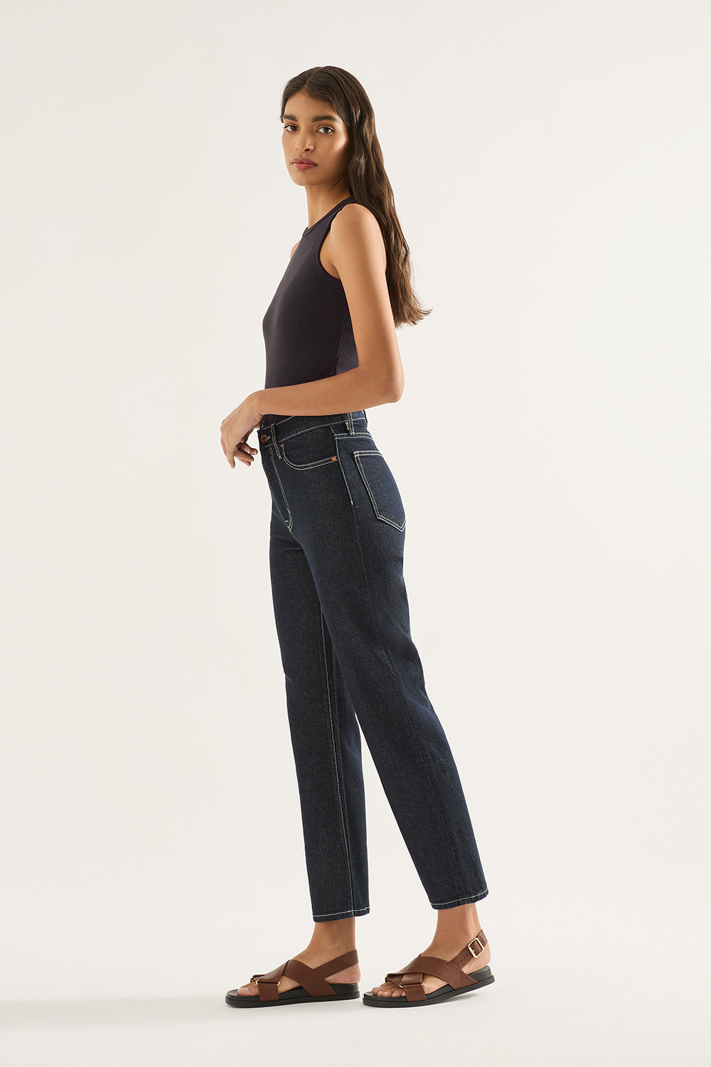 Zoe High Rise Straight Leg Jean