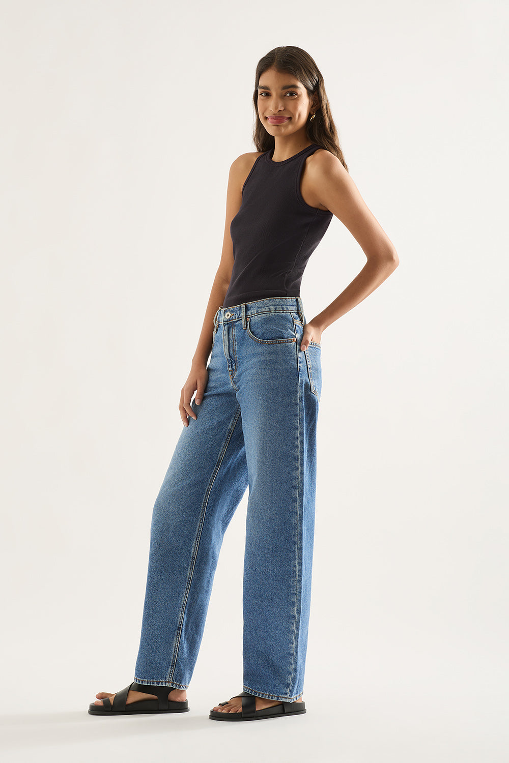 Avril Slouchy Wide Leg Jean