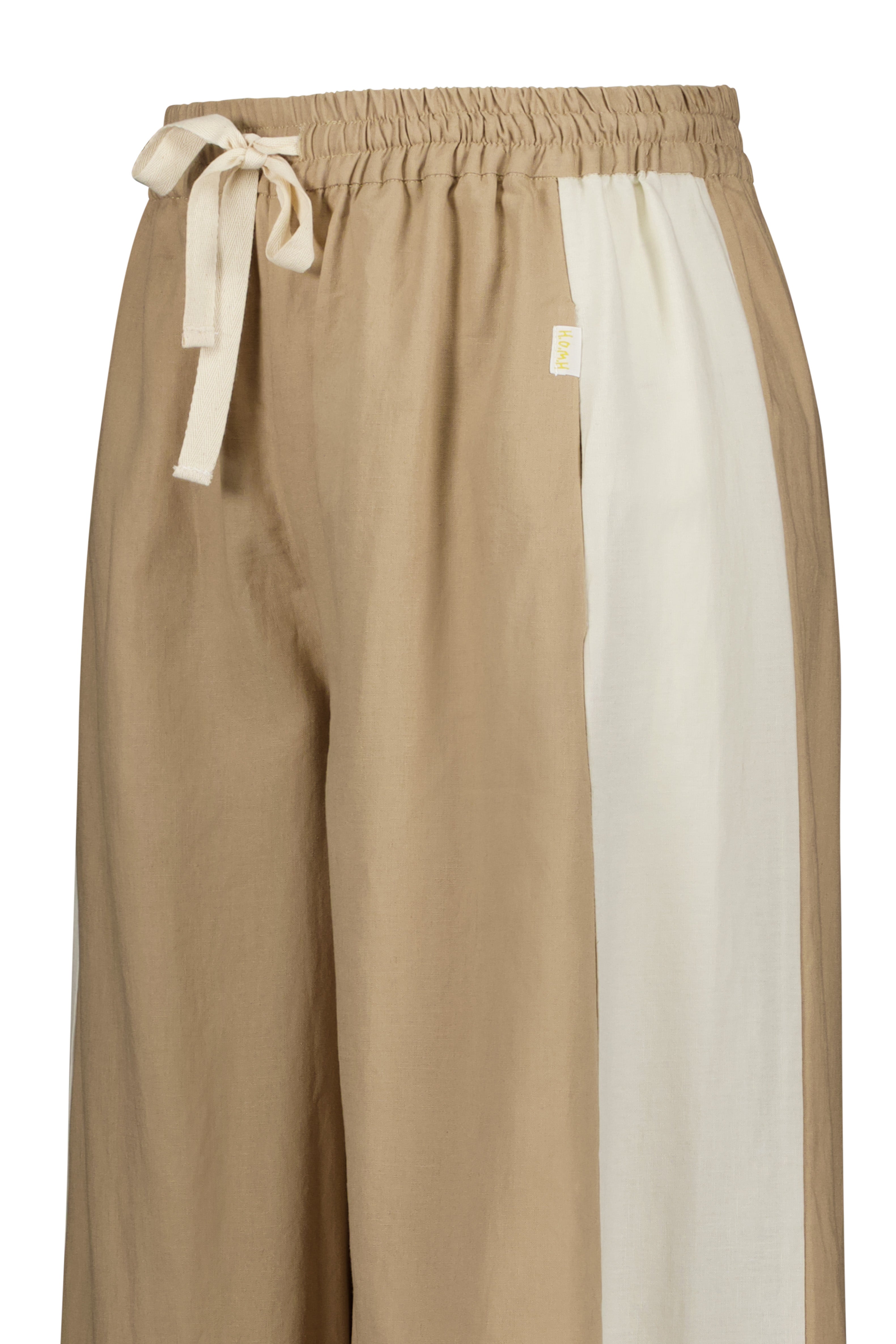 Luxe Tux Wide Leg Palazzo Pant Tan