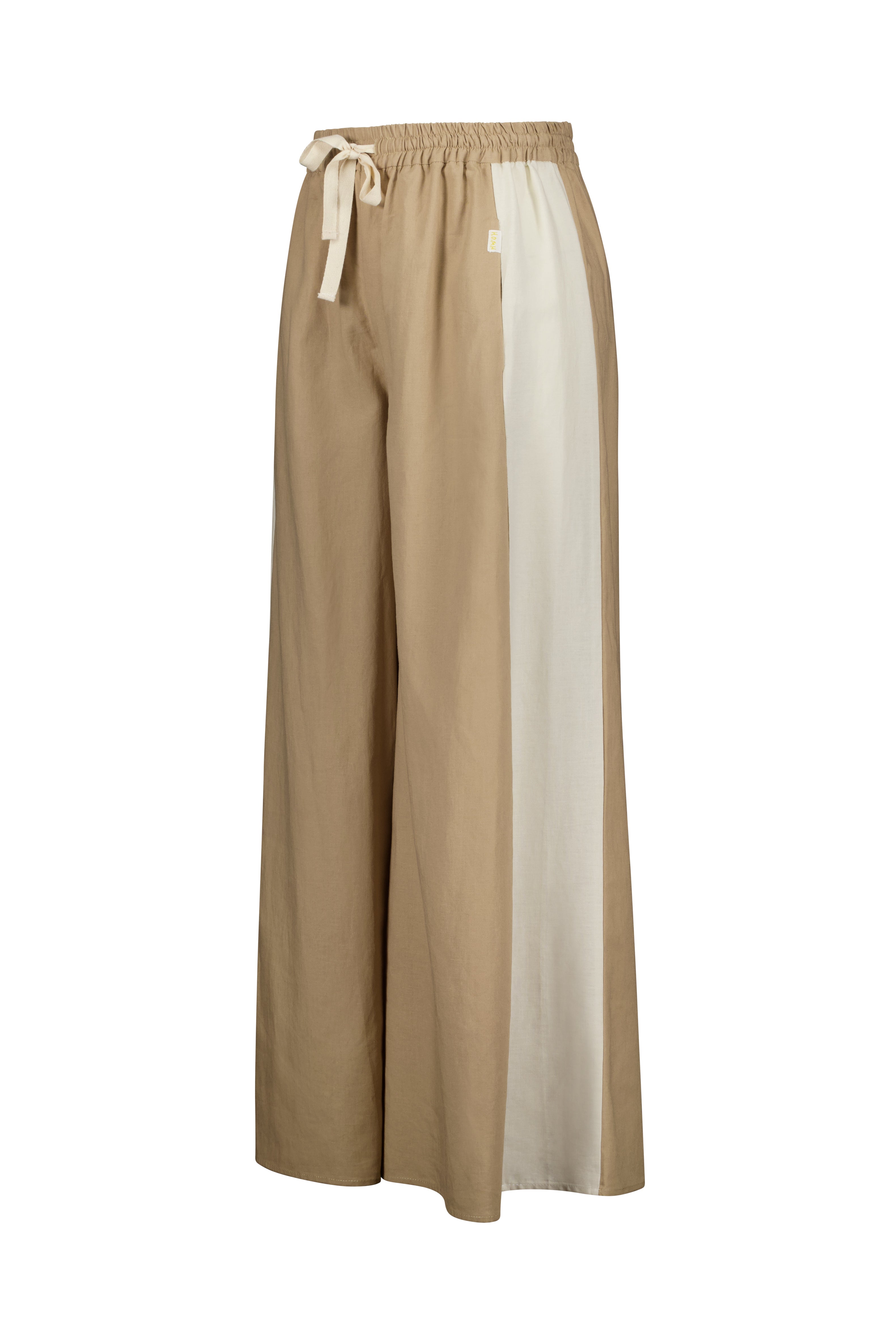 Luxe Tux Wide Leg Palazzo Pant Tan