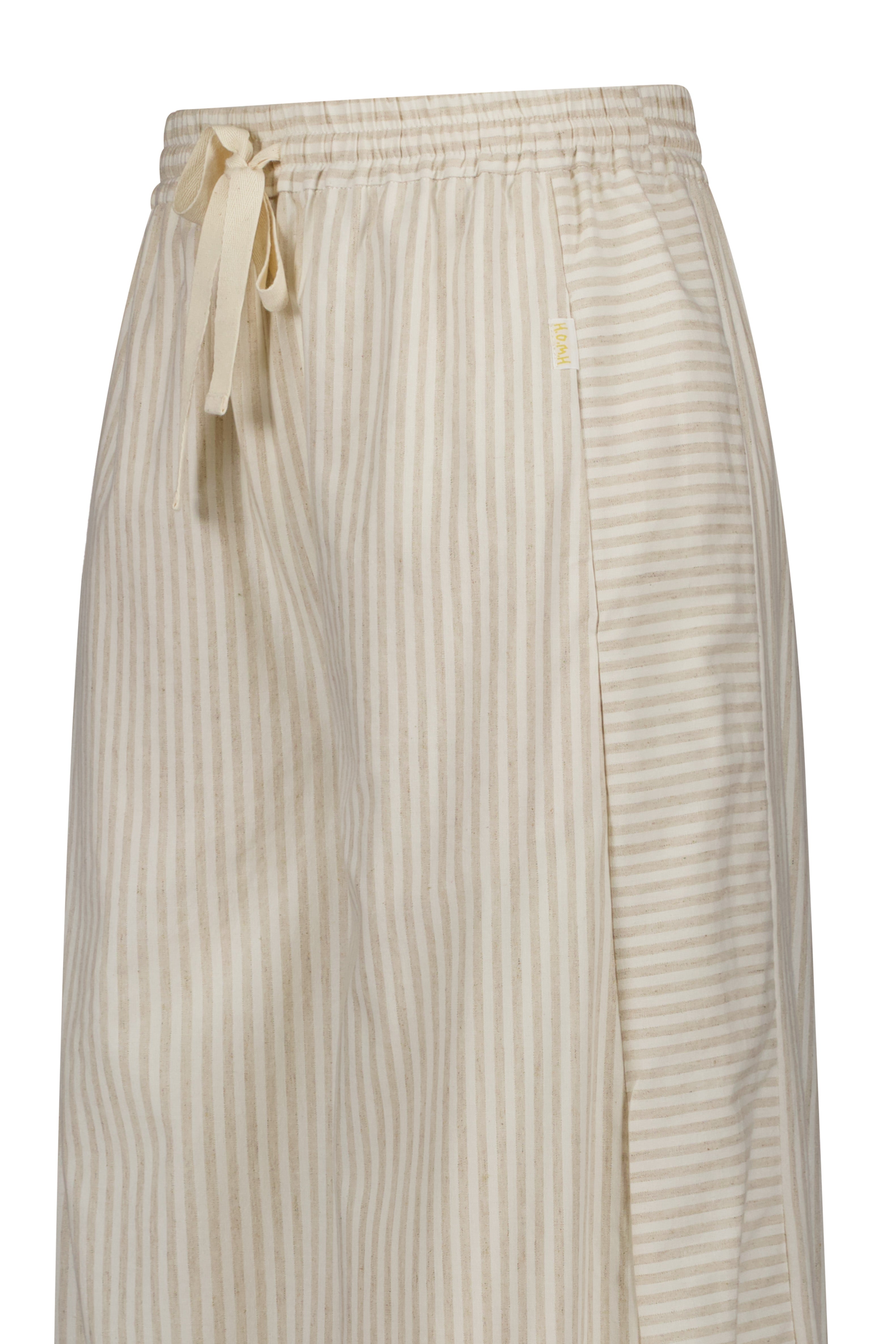 Resort Wide Leg Palazzo Pant Cream Stripe