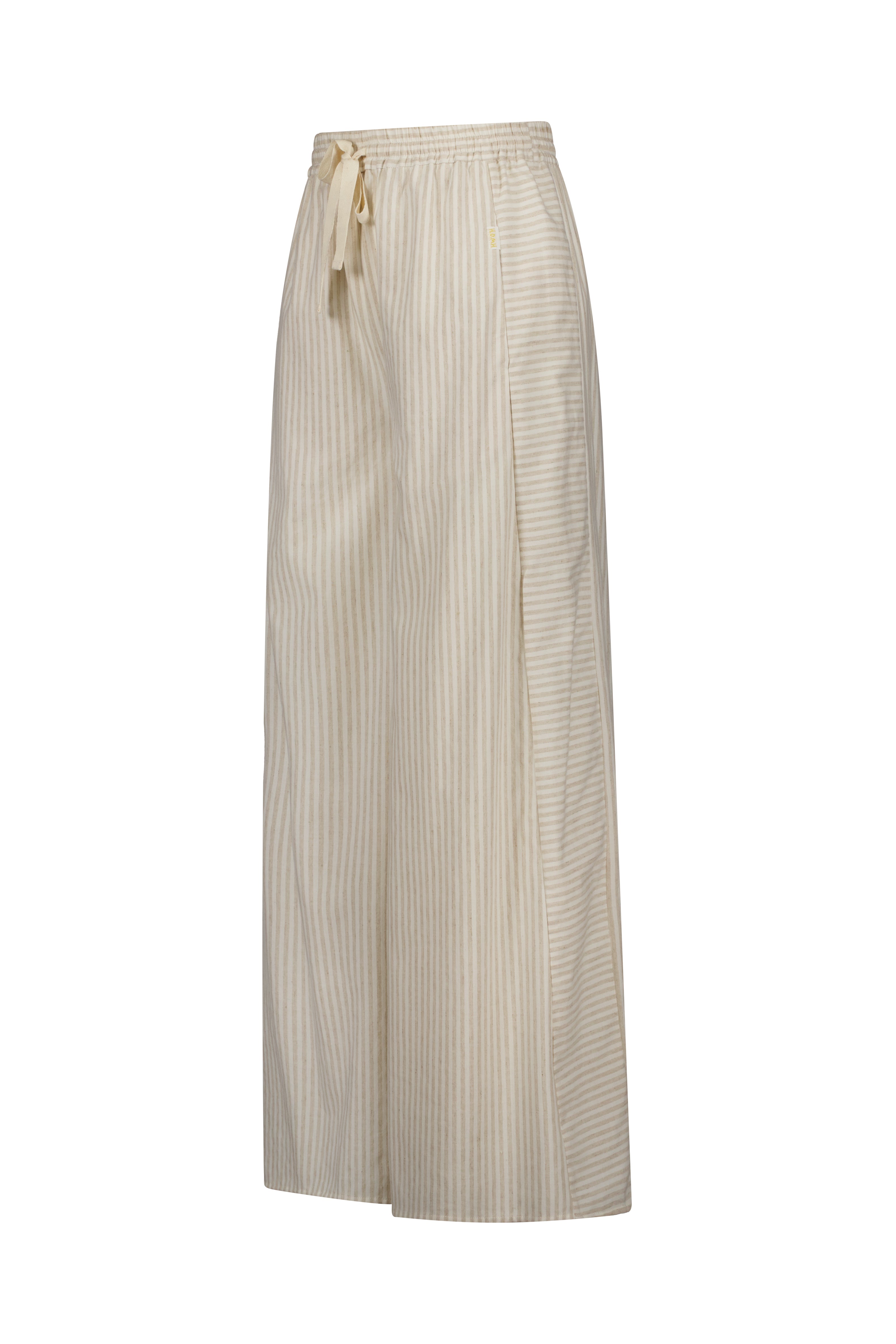 Resort Wide Leg Palazzo Pant Cream Stripe