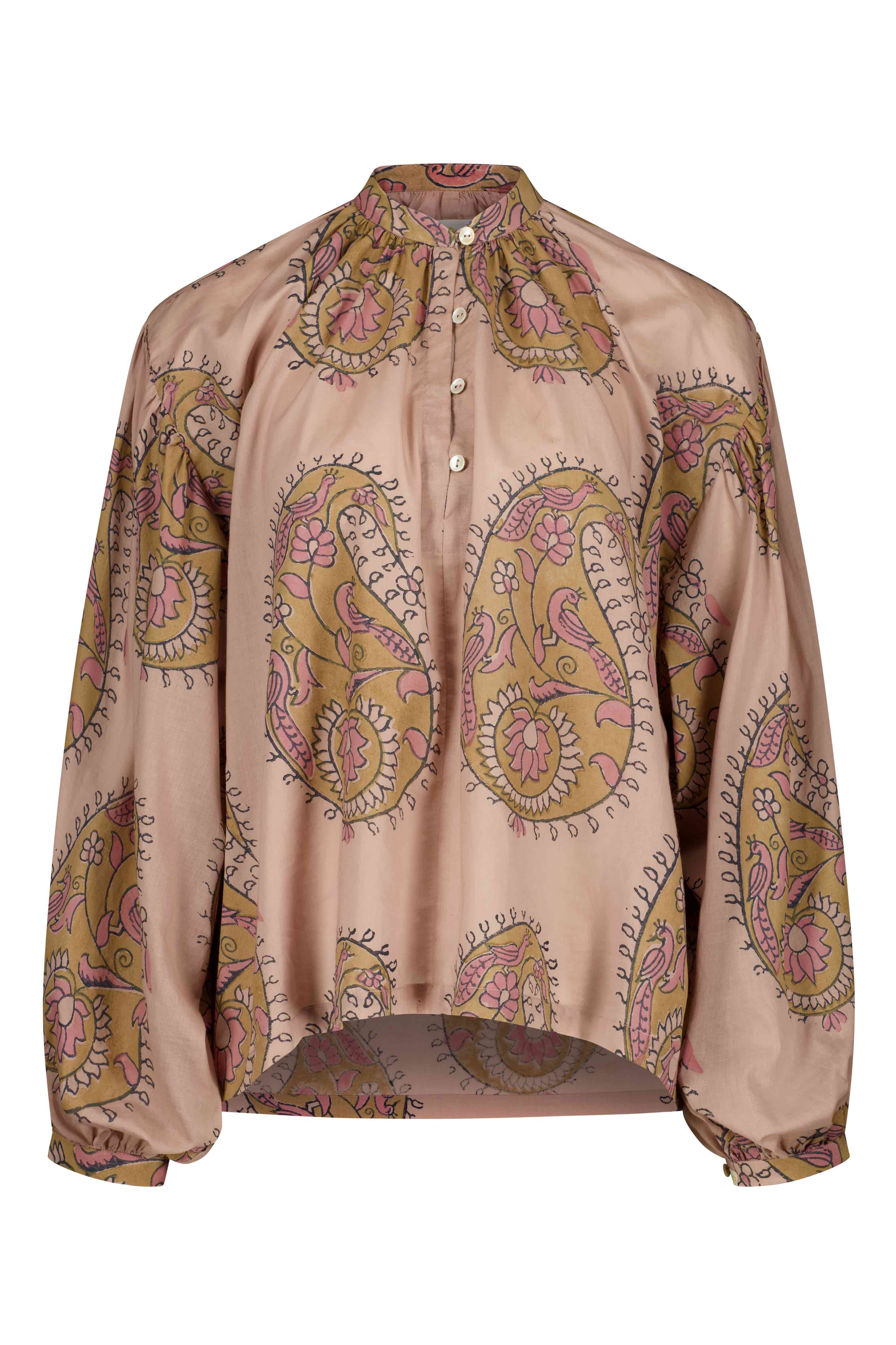 Birdie Paisley Organic Cotton Blouse