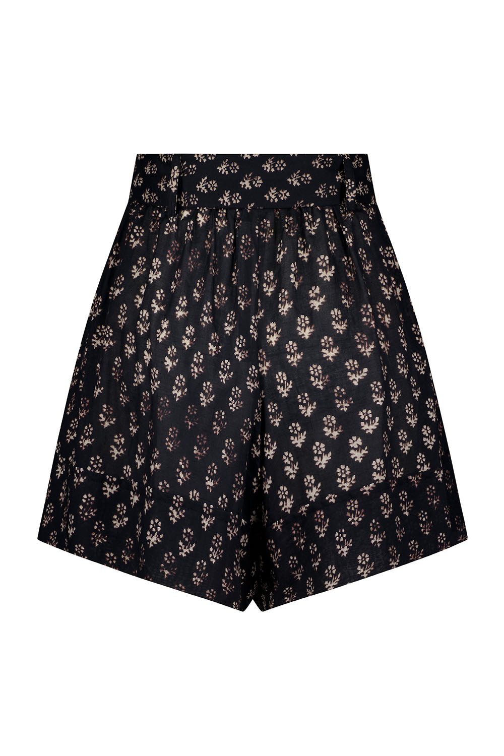 Moon Bloom Organic Cotton  Gathered Waist Shorts