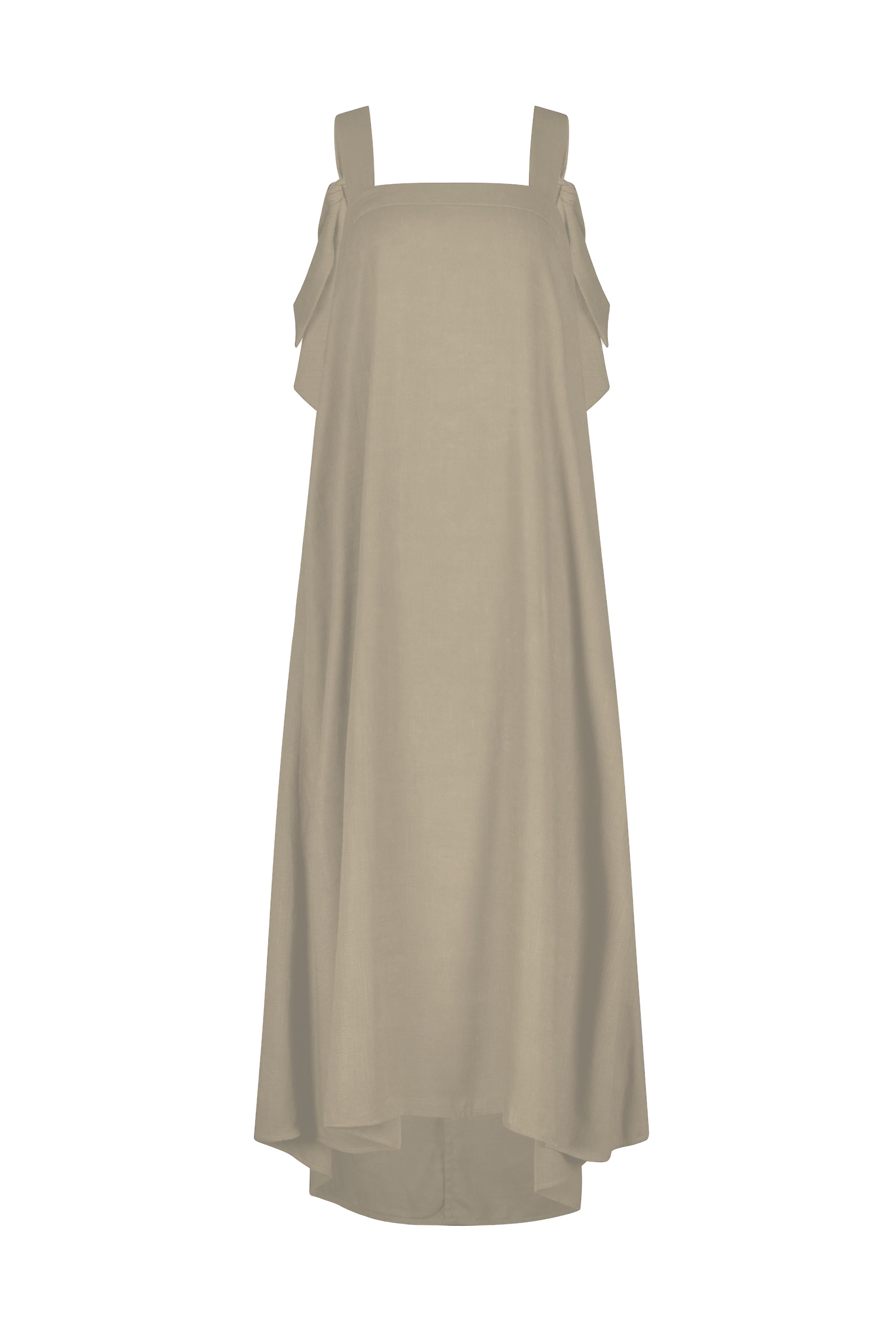 Cream Rapture Linen Dress