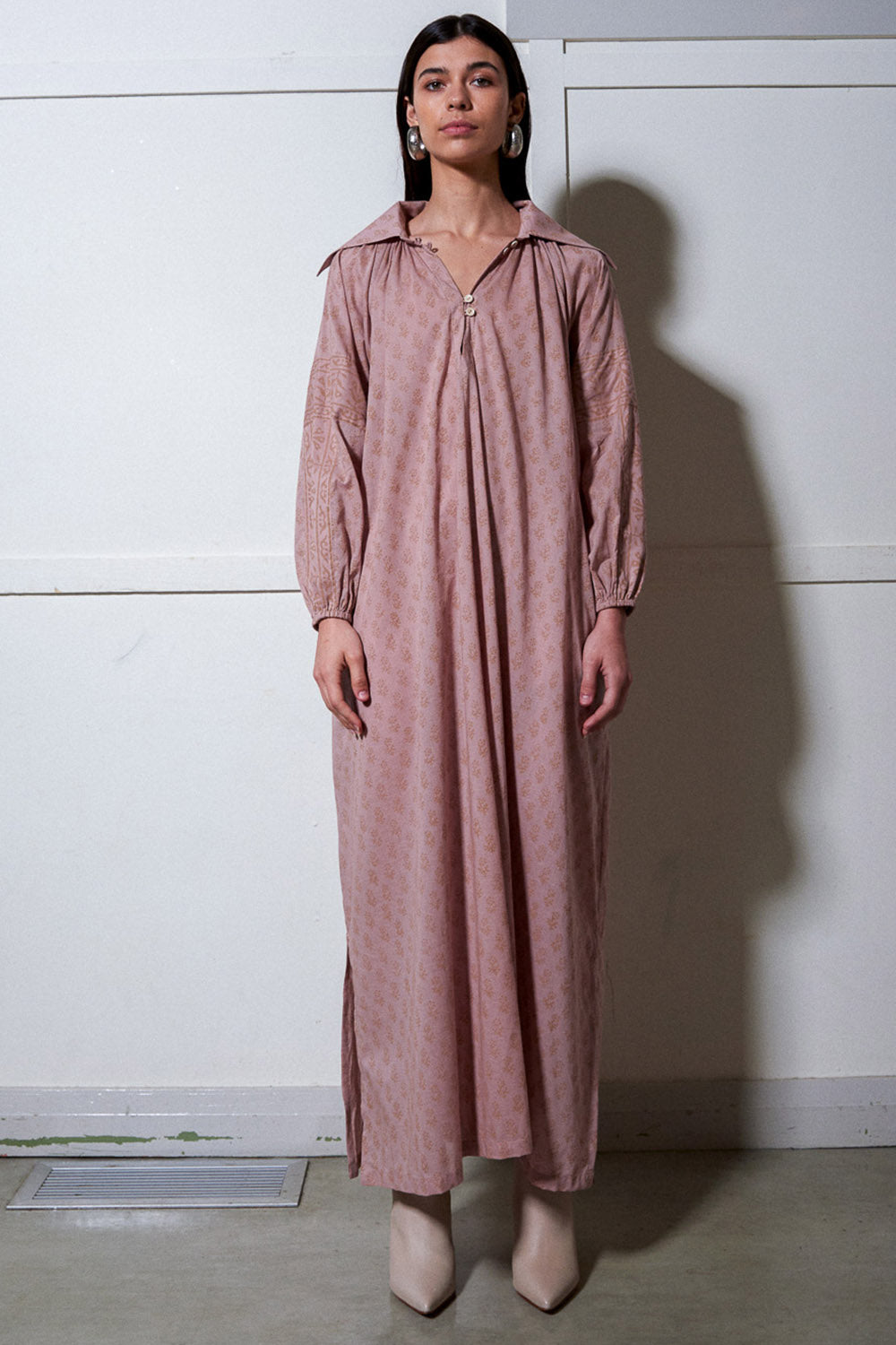 Pink Moon Blooms Organic Cotton Gown