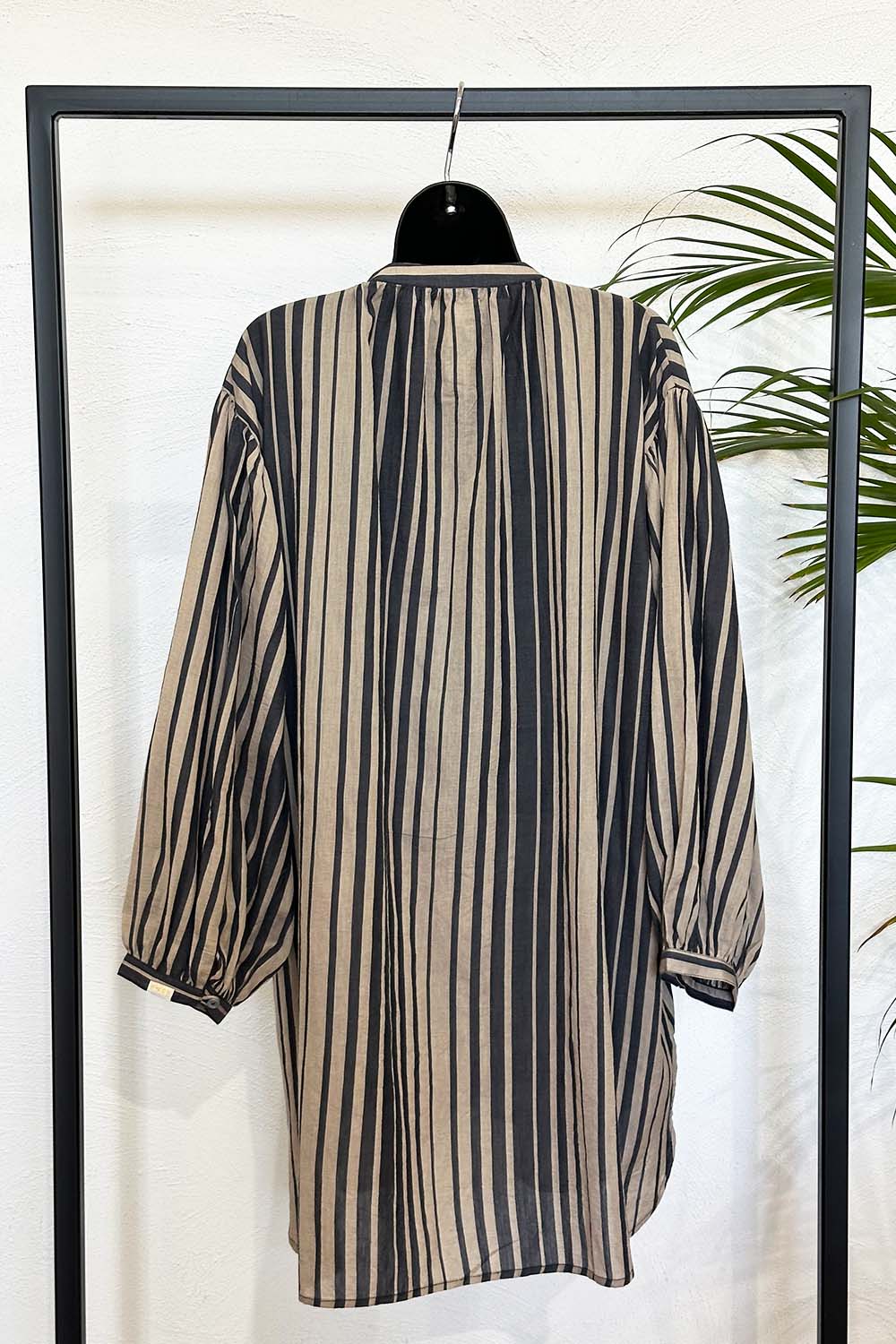 Stripe Love Love Mini  Linen Dress